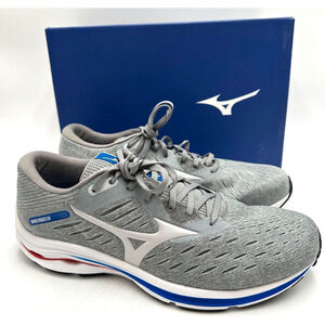 Mizuno WAVE RIDER 24 NEW Men's Running Shoe Grey/White/Blue/Red US Size 12.5